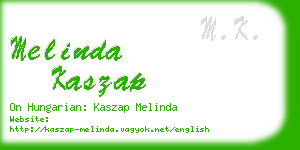 melinda kaszap business card